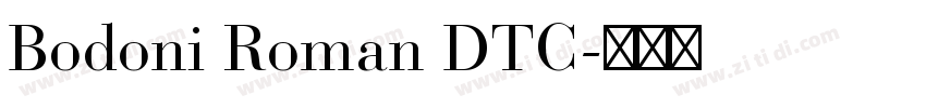 Bodoni Roman DTC字体转换